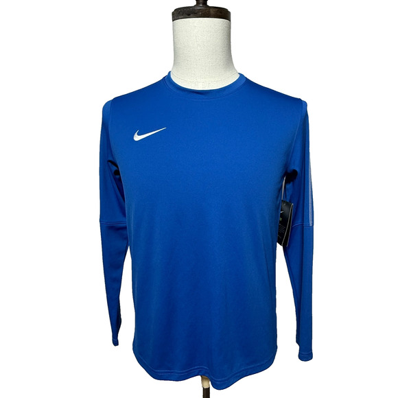 Nike Shirt Youth Unisex XL Blue Dri Fit Park VII Training Long Sleeve Top NWT - Picture 5 of 12